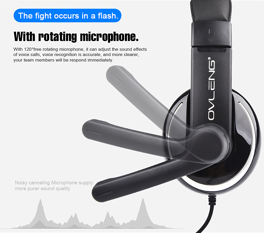 Ovleng P4: E-sports Surround Stereo Gaming Headset with Mic Headphone for Mobile,PC and any other 3.5mm devices
