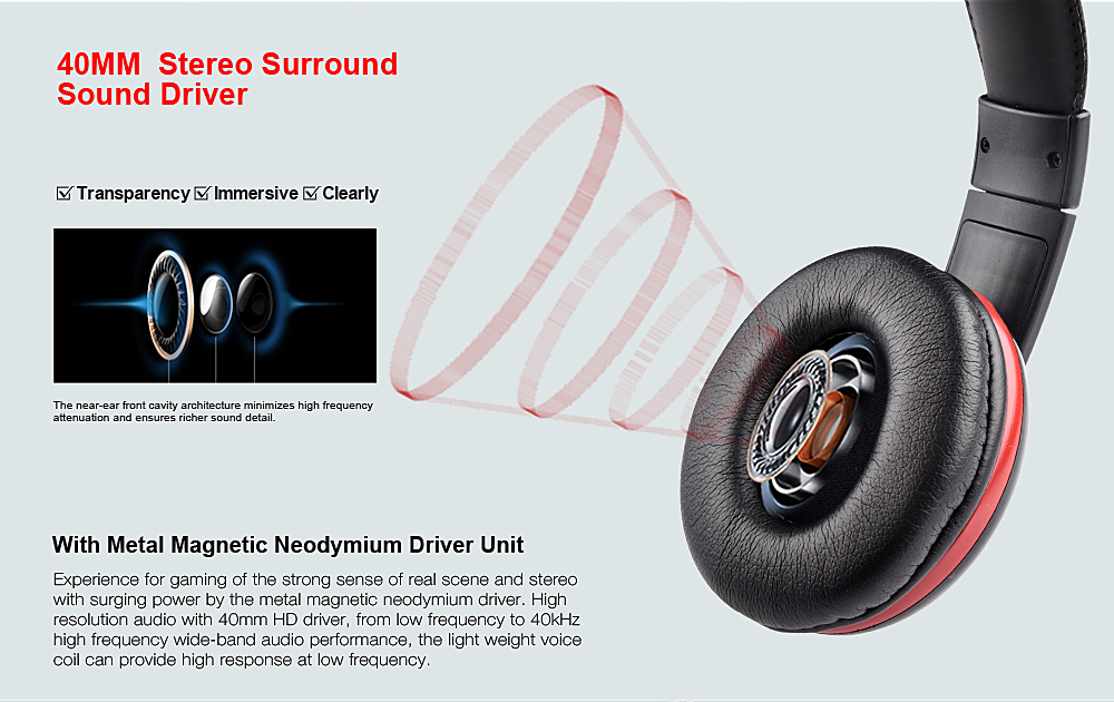 Ovleng P4: E-sports Surround Stereo Gaming Headset with Mic Headphone for Mobile,PC and any other 3.5mm devices