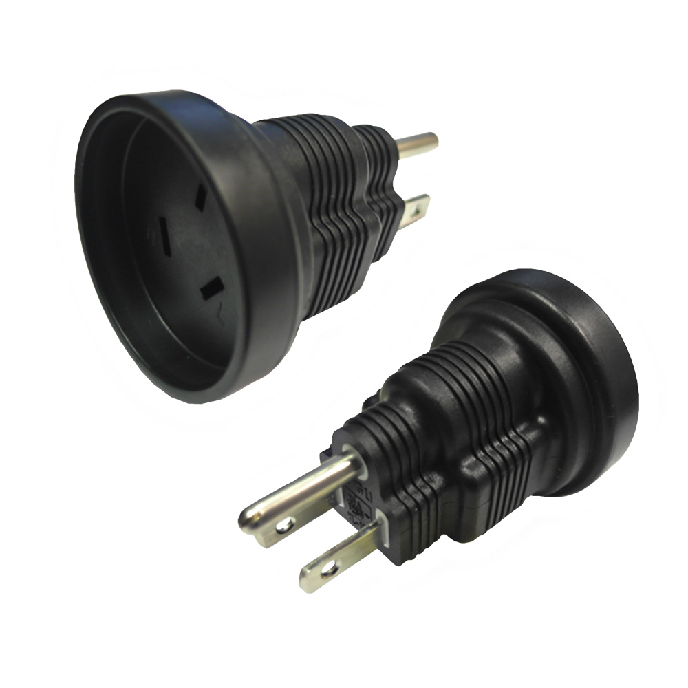 HFAS3112F515PMA: Australia AS3112 Female Receptacle to 5-15P Male Plug Power Cord Converter Adapter