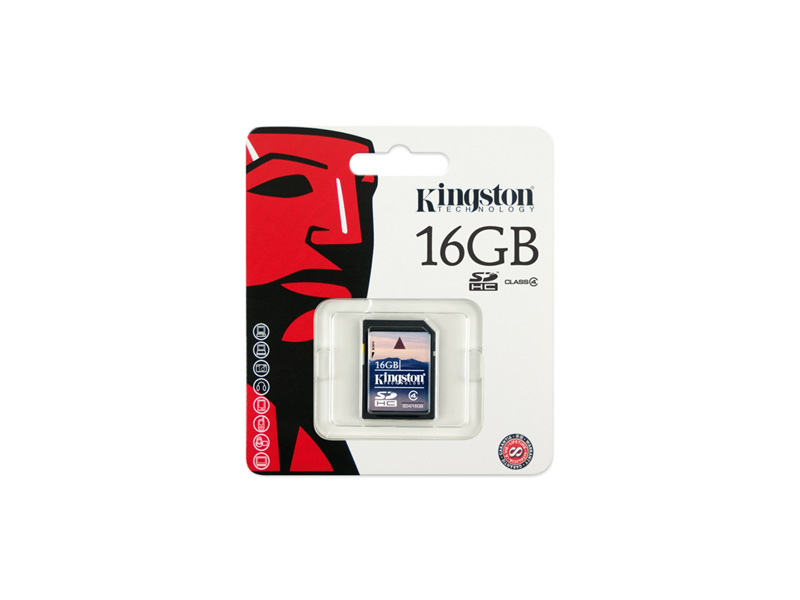 SD-Kingston-C4-16G: Kingston SD4/16GB Class 4 SDHC Flash Card - 16GB