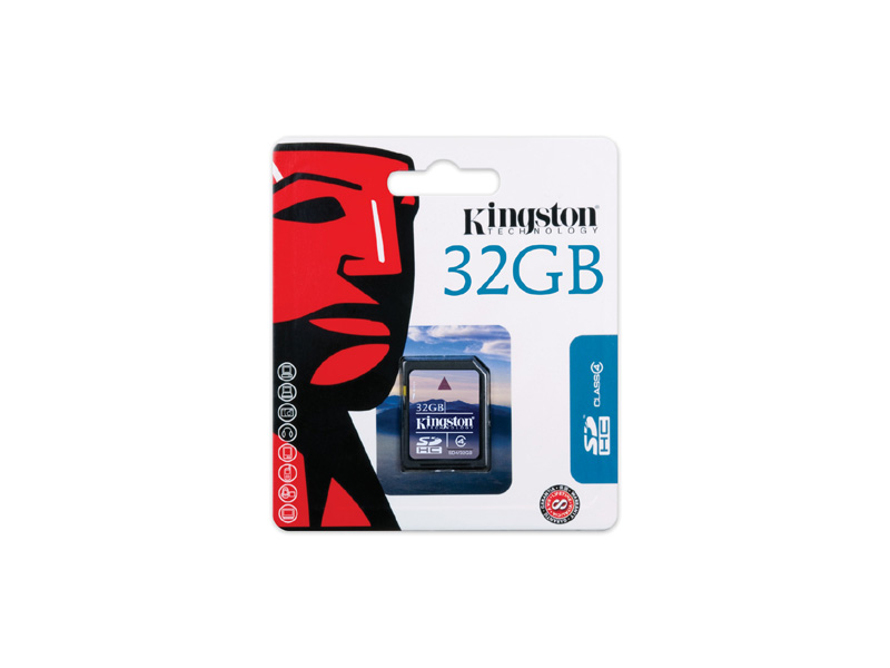 SD-Kingston-C4-32GB: Kingston 32GB SDHC CLASS4 Flash 32GB, Class 4, 4MB/s Write Speed