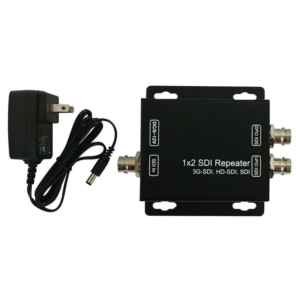 SS102: 1x2 3G SDI Splitter & Repeater