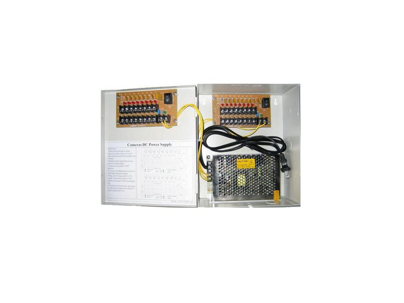 Sec-PW-Box-18Ports18A: Power distributor-18 port fused