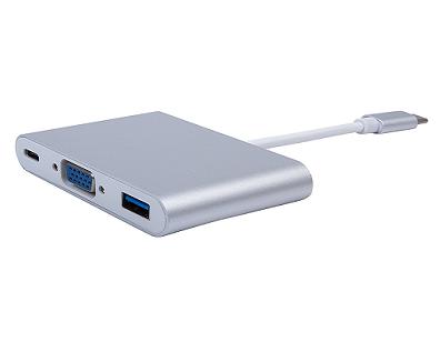 U3CV03: USB 3.1 Type-C to VGA / USB 3.0 / Type-C Multi port Adaptor