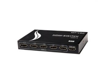 U501: HDMI Switch 5 Port in 1 Port Out 4K 30Hz Resolution Remote Control