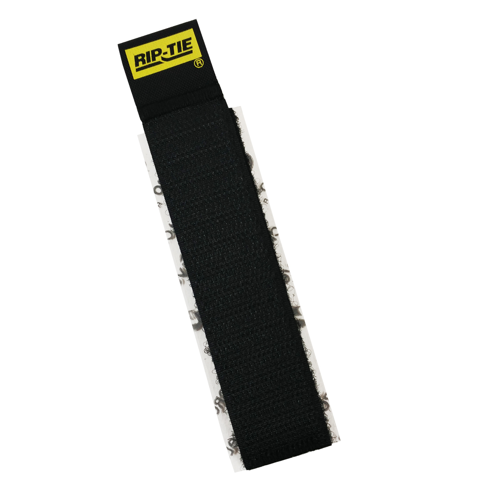 VL-CC1-04BK-05: 4 inch Rip-Tie CableCatch Adhesive Back Wrap - Black - Pack of 5