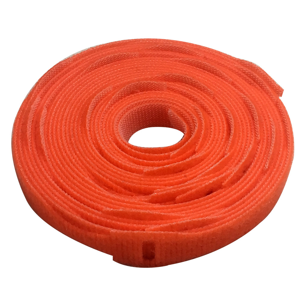 VL-ST50-08OR-25: 8 inch by 1/2 inch Rip-Tie Light Duty Strap - Orange - Roll of 25 - Click Image to Close