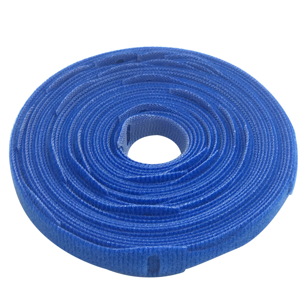 VL-ST50-12BL-25: 12 inch by 1/2 inch Rip-Tie Light Duty Strap - Blue - Roll of 25 - Click Image to Close