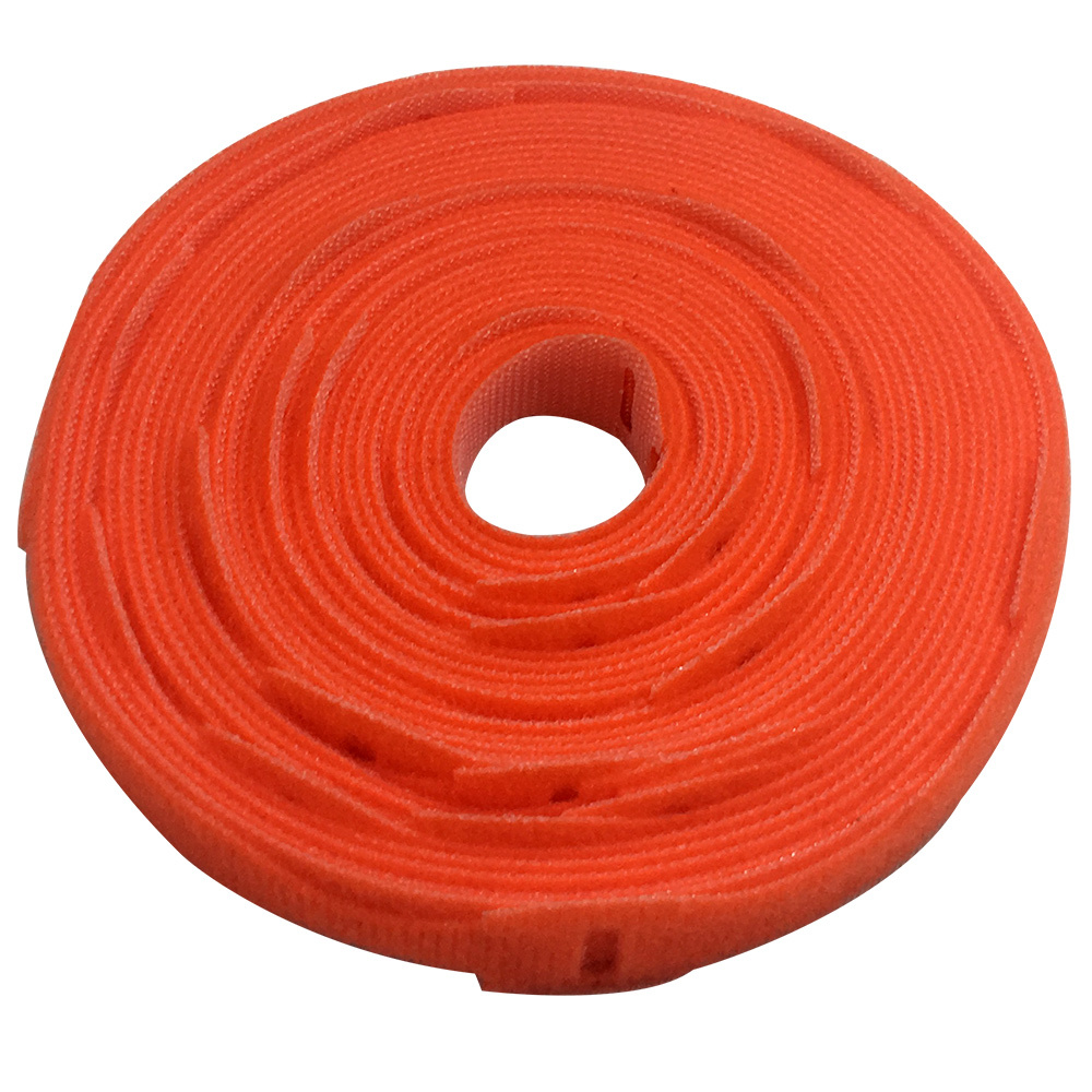 VL-ST50-12OR-25: 12 inch by 1/2 inch Rip-Tie Light Duty Strap - Orange - Roll of 25 - Click Image to Close