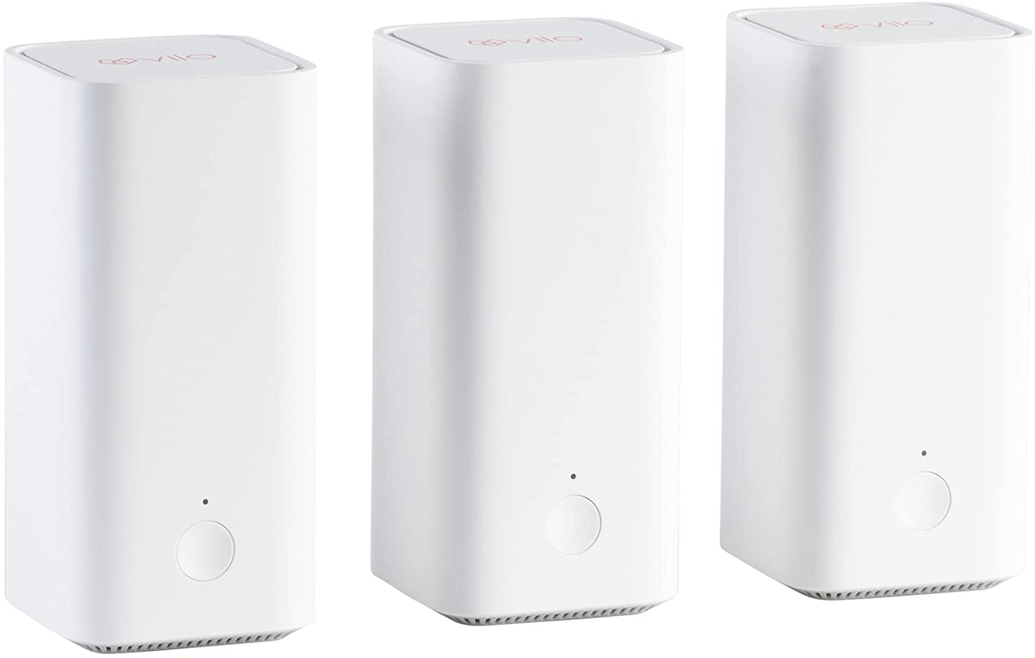 VLWF01-3PK: Vilo Mesh Wi-Fi System Dual Band AC1200 Coverage Up to 4,500 sq ft (3-Pack) with 3 Gigabit Ethernet Ports and App-Managed Parental Controls, Wi-Fi Router and Extender Replacement