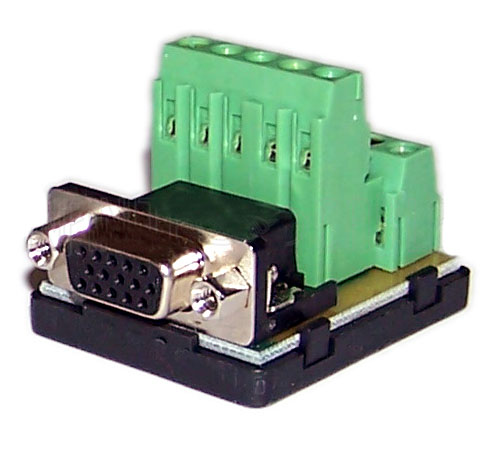 WPIN-VGAF: VGA female screw terminal connector
