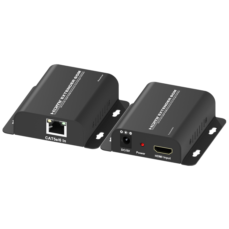 E60E: HDMI Extender by single Cat5e/6 cable 60-meter, 3D supported - Click Image to Close