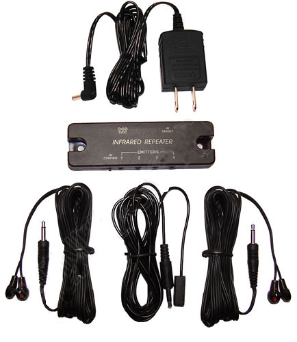 IR-AIK4: 4 Port Active IR kit (expandible to 8-port) w/ power supply