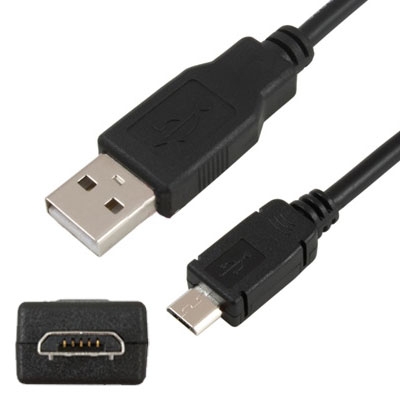 MUSB-3: USB 2.0 A Male to MICRO USB,3ft